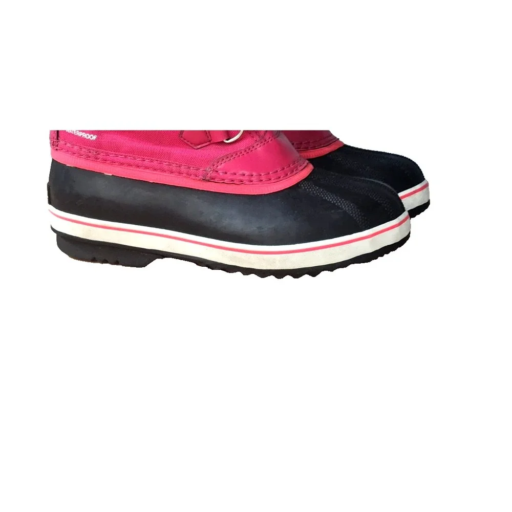 Sorel Kids Yoot PAC Nylon Haute‎ Pink Waterproof Snow boots Kids Size 4